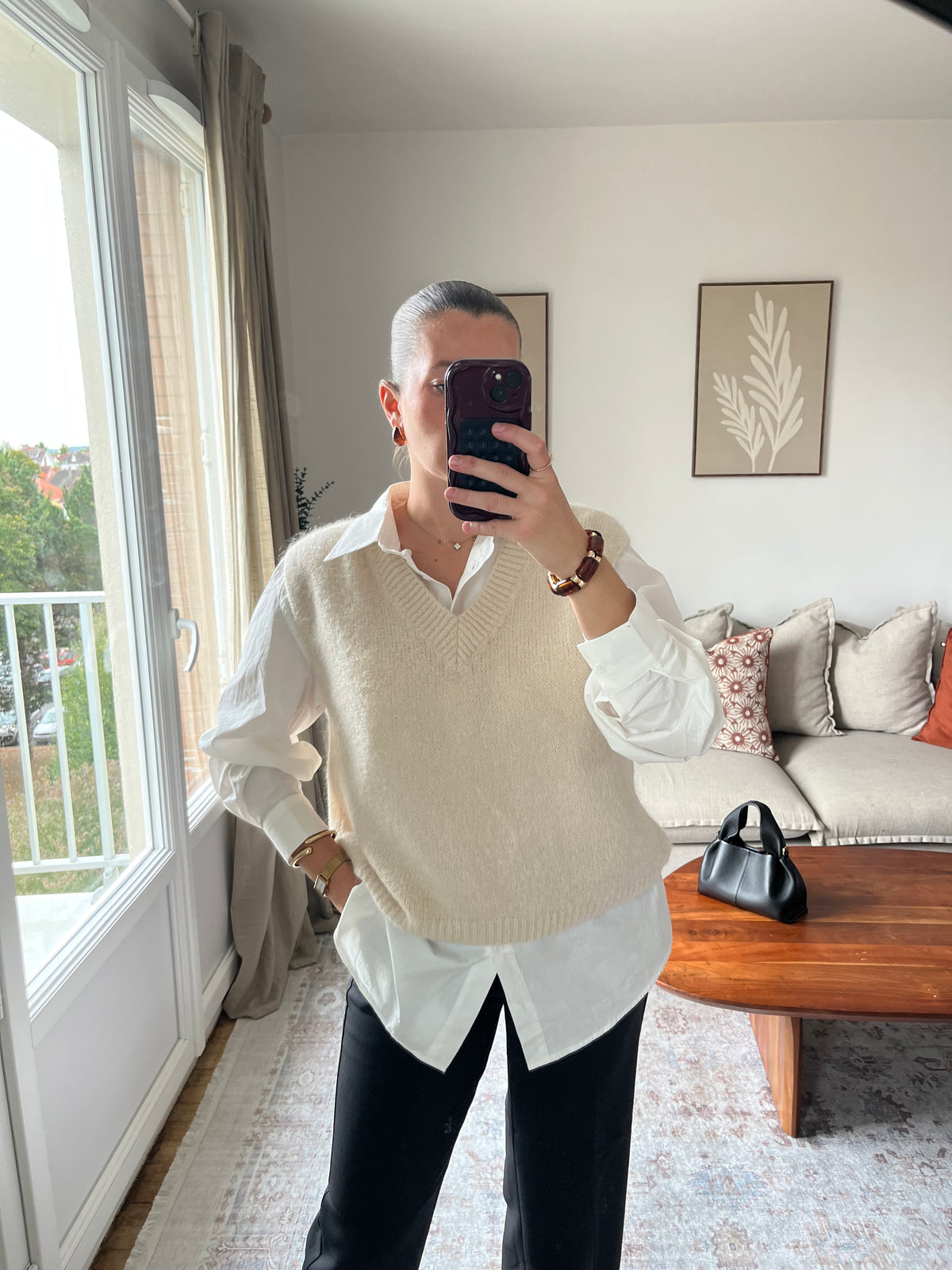 Pull sans manches Clémence