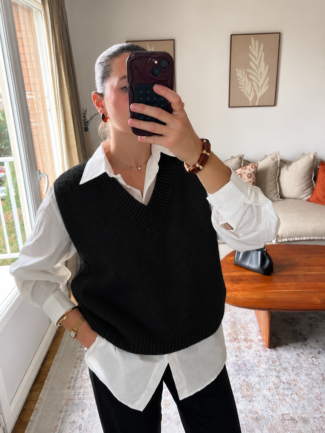 Pull sans manches Clémence